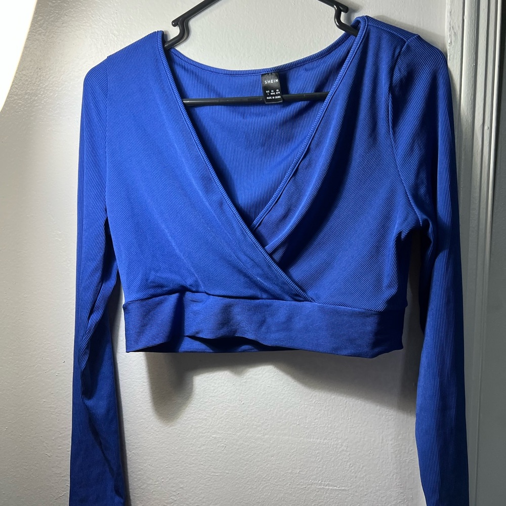 shein long sleeve crop top